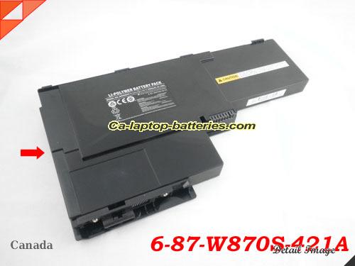 Genuine CLEVO W860BAT-3 Laptop Computer Battery 6-87-W870S-421A Li-ion 3800mAh Black In Canada 
