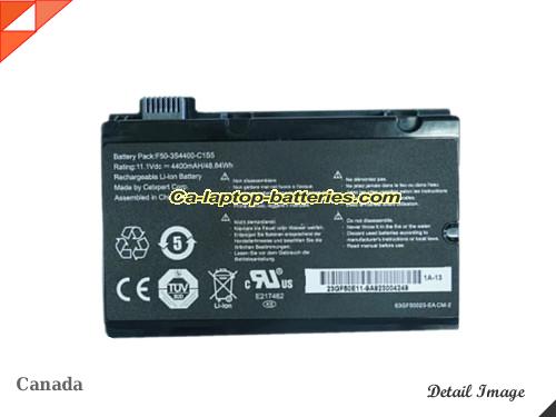 Replacement HASEE F50-3S4400-C1S5 Laptop Computer Battery  Li-ion 4400mAh Black In Canada 