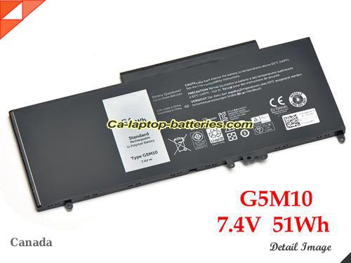 Genuine DELL ROTMP Laptop Computer Battery 79VRK Li-ion 51Wh Black In Canada 