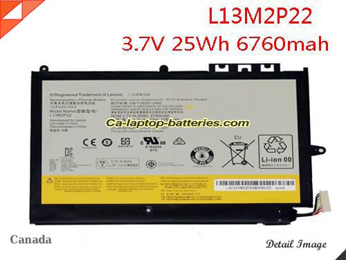 Genuine LENOVO 1ICP4/83/103-2 Laptop Computer Battery L13N2P21 Li-ion 6760mAh, 25Wh Black In Canada 