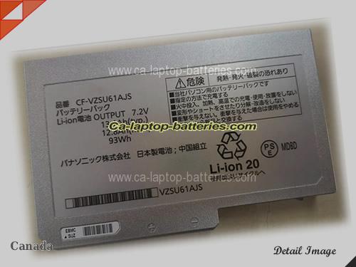 Genuine PANASONIC CF-VZSU60AJS Laptop Computer Battery CF-VZSU61UAJS Li-ion 12917mAh, 93Wh , 13.6Ah  In Canada 