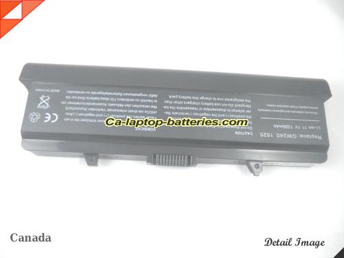 Replacement DELL X284G Laptop Computer Battery RN873 Li-ion 7800mAh Black In Canada 