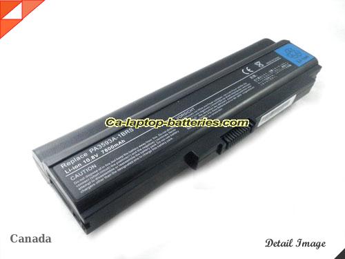 Replacement TOSHIBA PABAS112 Laptop Computer Battery PABAS110 Li-ion 7800mAh Black In Canada 