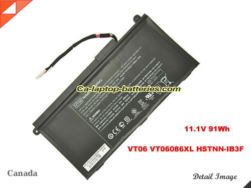 Genuine HP VT06086XL Laptop Computer Battery 657240-171 Li-ion 91Wh Black In Canada 