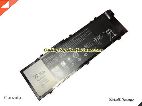 Genuine DELL 451-BBSE Laptop Computer Battery RDYCT Li-ion 72Wh Black In Canada 