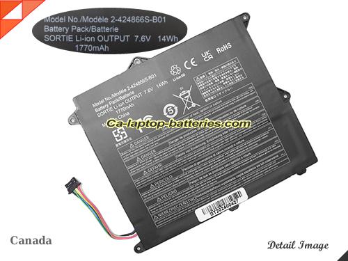 New PANASONIC 2-424866S-B01 Laptop Computer Battery  Li-ion 1770mAh, 14Wh  In Canada 