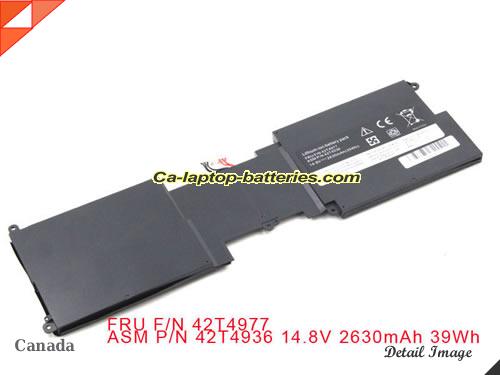 Replacement LENOVO 42T4937 Laptop Computer Battery 0A36279 Li-ion 2630mAh, 39Wh Black In Canada 