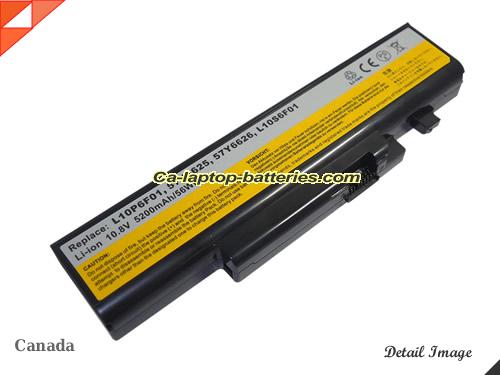 Replacement LENOVO L10P6F01 Laptop Computer Battery FRU 121001074 Li-ion 5200mAh, 56Wh Black In Canada 
