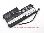 Original LENOVO 45N1112 battery 11.1V 2090mAh, 24Wh  Black