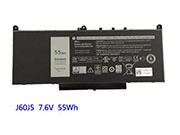 Original DELL 451-BBSY battery 7.6V 7237mAh, 55Wh  Black