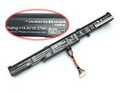 Original ASUS A41-X550E battery 14.4V 2500mAh, 37Wh  Black