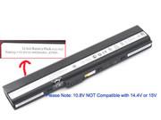 Original ASUS 70-NXM1B2200Z battery 10.8V 4400mAh Black