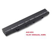 Original ASUS A41U53 battery 14.4V 4400mAh, 63Wh  Black