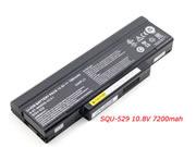 Original CLEVO M660NBAT-6 battery 10.8V 7200mAh Black