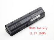 Original HP 593553-001 battery 11.1V 100Wh Black
