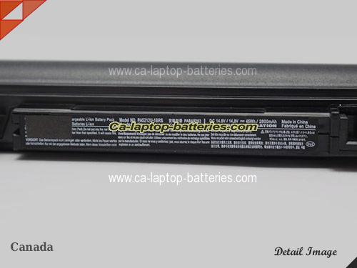  image 5 of Genuine TOSHIBA Satellite Pro R50-B-154 Battery For laptop 2800mAh, 45Wh , 14.8V, Black , Li-ion