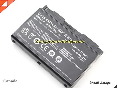  image 4 of Genuine EUROCOM Neptune 2 P170EM Battery For laptop 5200mAh, 76.96Wh , 14.8V, Black , Li-ion