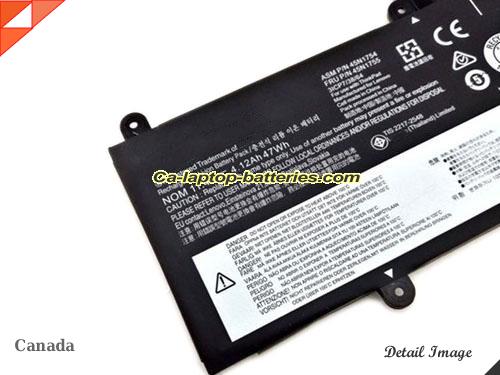  image 2 of 45N1754 Battery, Canada Li-ion Rechargeable 47Wh, 4.12Ah LENOVO 45N1754 Batteries