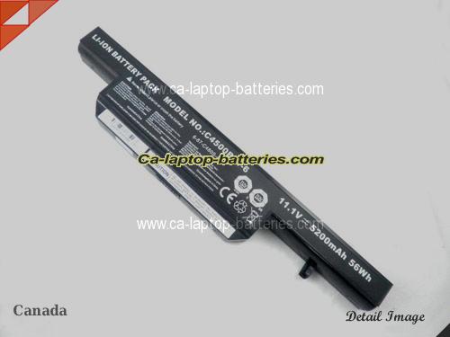  image 1 of Genuine CLEVO W258WSQ Battery For laptop 5200mAh, 11.1V, Black , Li-ion