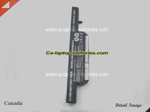  image 3 of Genuine CLEVO W258WSQ Battery For laptop 5200mAh, 11.1V, Black , Li-ion