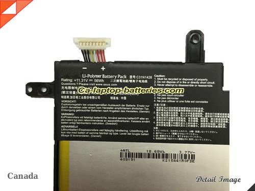  image 2 of 0B200-01450100 Battery, Canada Li-ion Rechargeable 4951mAh, 56Wh  ASUS 0B200-01450100 Batteries