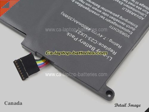  image 3 of ASUS UX21E-KX004X Replacement Battery 4800mAh, 35Wh  7.4V Black Li-Polymer