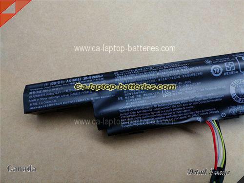  image 2 of Genuine ACER Aspire E5-575G Battery For laptop 5600mAh, 62.2Wh , 11.1V, Black , Li-ion