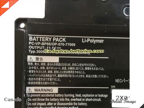  image 2 of Genuine NEC PCLZ550JS Battery For laptop 3000mAh, 33Wh , 11.1V, Black , Li-ion