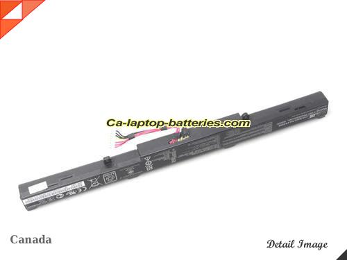  image 4 of Genuine ASUS R752LXTY079H Battery For laptop 2950mAh, 44Wh , 15V, Black , Li-ion