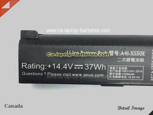  image 2 of Genuine ASUS X750LN-TY132H Battery For laptop 2500mAh, 37Wh , 14.4V, Black , Li-ion