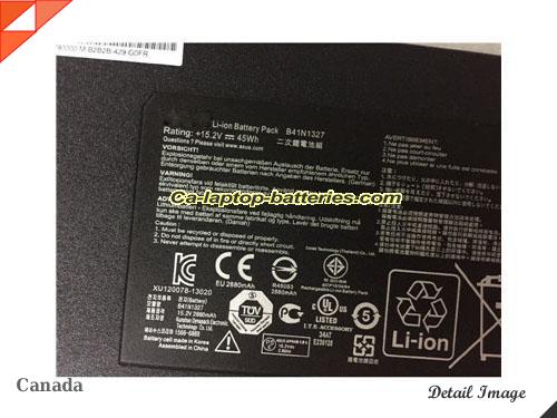  image 2 of Genuine ASUS Pro B551LA Battery For laptop 2880mAh, 45Wh , 15.2V, Black , Li-ion