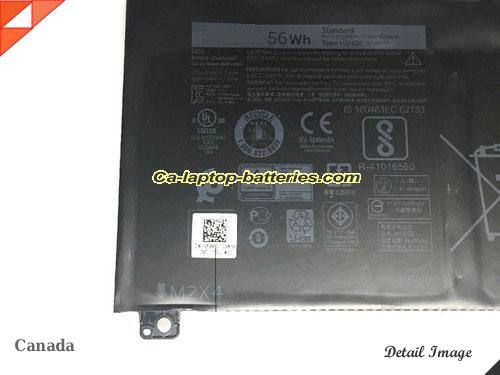  image 2 of Genuine DELL XPS 15-9560-D1645 Battery For laptop 4865mAh, 56Wh , 11.4V, Black , Li-ion