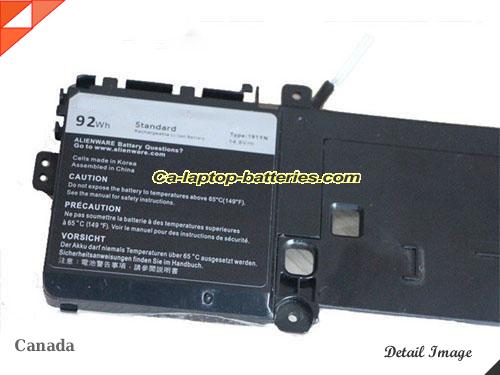  image 2 of Genuine DELL ALW15ED-1718 Battery For laptop 92Wh, 11.8V, Black , Li-ion