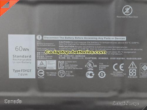  image 3 of F3YGT Battery, CAD$73.15 Canada Li-ion Rechargeable 7500mAh, 60Wh  DELL F3YGT Batteries