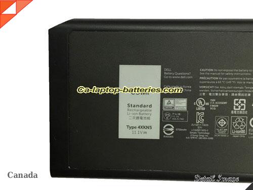 image 2 of 45112187 Battery, Canada Li-ion Rechargeable 5700mAh, 65Wh  DELL 45112187 Batteries