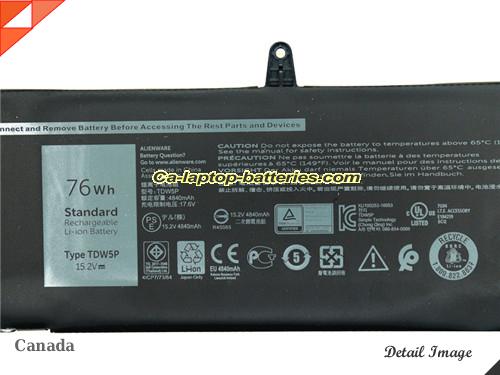  image 2 of 0V9XD7 Battery, CAD$101.17 Canada Li-ion Rechargeable 4802mAh, 76Wh  DELL 0V9XD7 Batteries