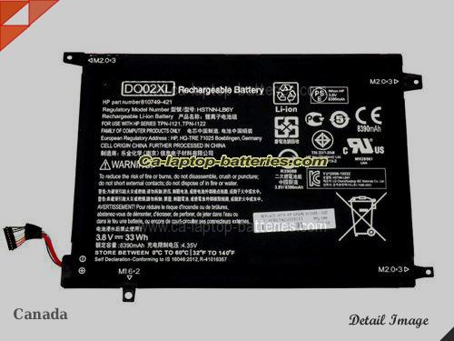  image 1 of Genuine HP Pavilion x2 10-j013tu(K2N76PA) Battery For laptop 8390mAh, 33Wh , 3.8V, Black , Li-ion