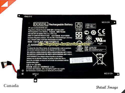  image 1 of Genuine HP Pavilion x2 - 10-n030ca Battery For laptop 8390mAh, 33Wh , 3.8V, Black , Li-ion