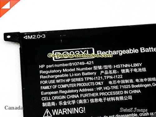  image 2 of Genuine HP Pavilion x2 - 10-n030ca Battery For laptop 8390mAh, 33Wh , 3.8V, Black , Li-ion