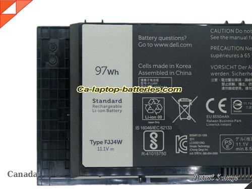  image 2 of 3DJH7 Battery, Canada Li-ion Rechargeable 8700mAh, 97Wh  DELL 3DJH7 Batteries