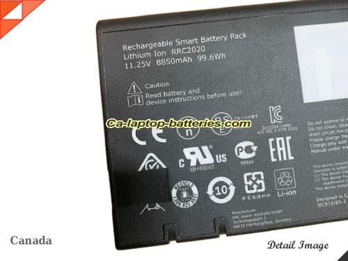  image 4 of 338911120104 Battery, Canada Li-ion Rechargeable 8850mAh, 99.6Wh  GETAC 338911120104 Batteries
