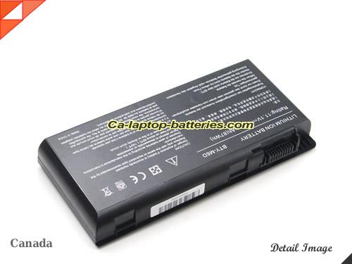  image 2 of Genuine MSI GT70 2 PC Dominator Battery For laptop 7800mAh, 87Wh , 11.1V, Black , Li-ion