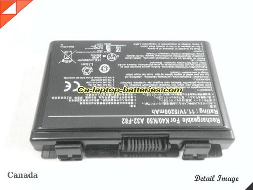  image 5 of 07G016C51875 Battery, Canada Li-ion Rechargeable 5200mAh ASUS 07G016C51875 Batteries