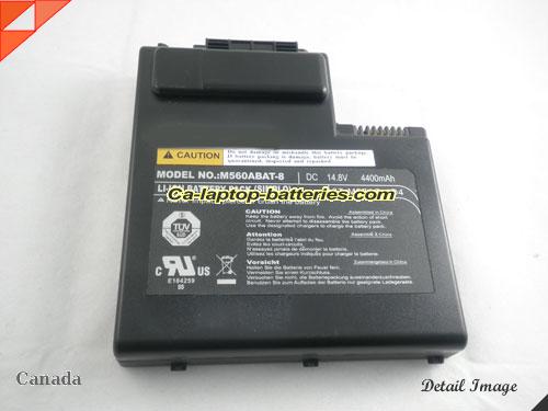  image 2 of M560BAT-8 Battery, Canada Li-ion Rechargeable 4400mAh CLEVO M560BAT-8 Batteries