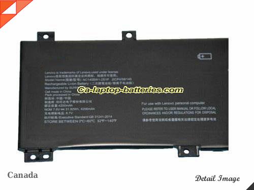  image 3 of Genuine LENOVO IdeaPad 100S-14IBR80R9005MPB Battery For laptop 4200mAh, 31.92Wh , 7.6V, Black , Li-Polymer