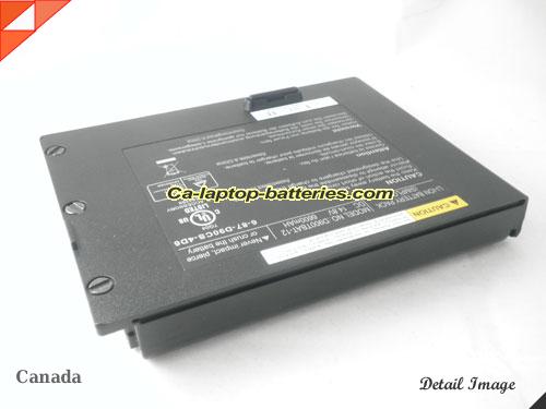  image 2 of Genuine CLEVO PortaNote D900K Battery For laptop 6600mAh, 14.8V, Black , Li-ion