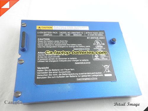  image 5 of Genuine CLEVO PortaNote D900K Battery For laptop 6600mAh, 14.8V, Blue , Li-ion