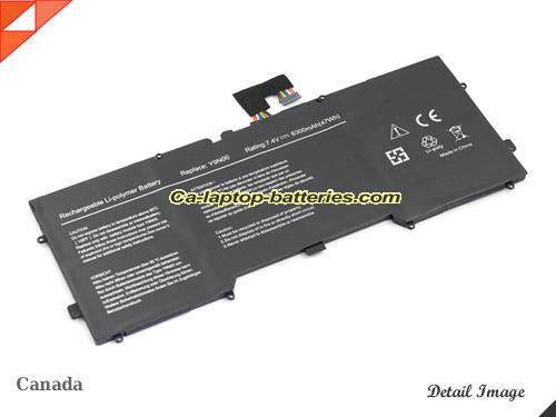  image 1 of DELL XPS12D4501 Replacement Battery 6300mAh, 47Wh  7.4V Black Li-Polymer