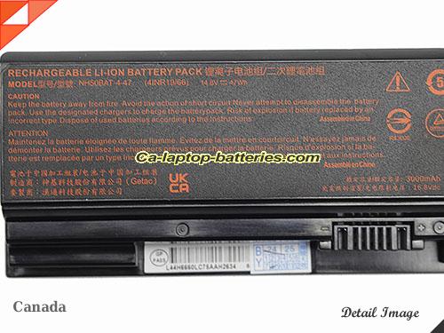  image 4 of Genuine MACHENIKE T58 Battery For laptop 3000mAh, 47Wh , 14.8V, Black , Li-ion