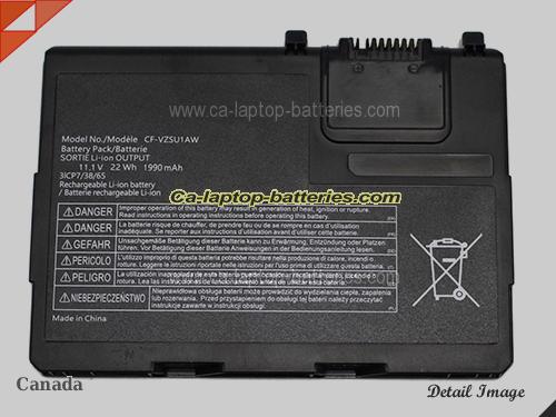  image 1 of CF-VZSU1BW Battery, Canada Li-ion Rechargeable 1990mAh, 22Wh  PANASONIC CF-VZSU1BW Batteries